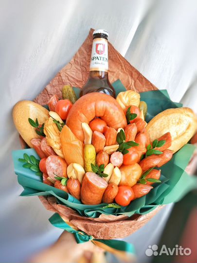 Мужской съедобный букет мясной