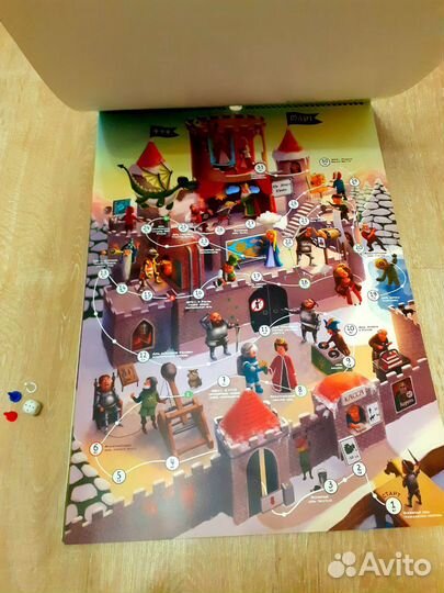 Игра настольная,ходилка 12 шт.Календарь игр