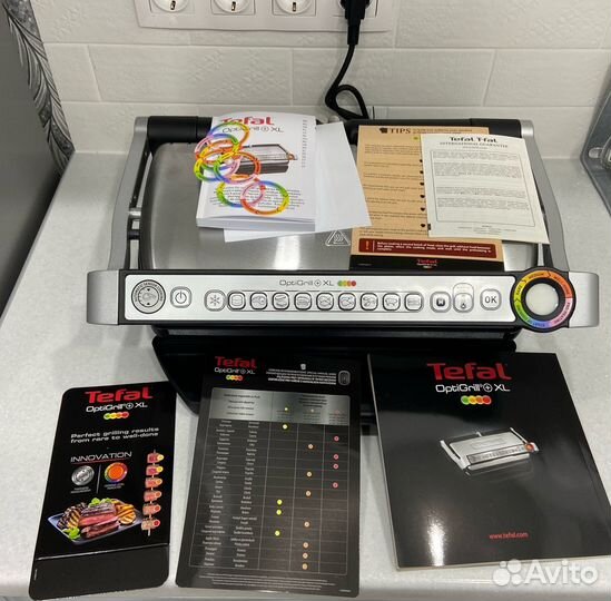 Умный электрогриль Tefal Optigrill+ XL GC722D34