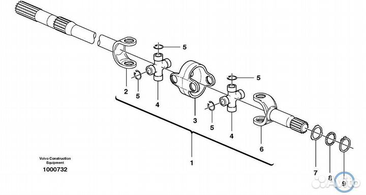 320-8581 Стопорное кольцо полуоси экскаватор