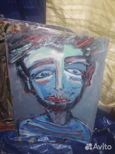 Картина мальчик в голубом