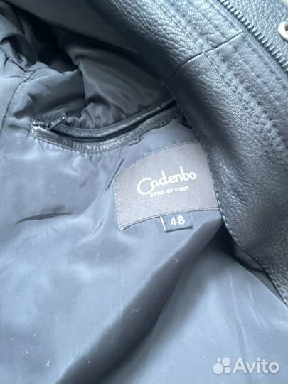 Кожаная куртка мужская размер 48 (М)