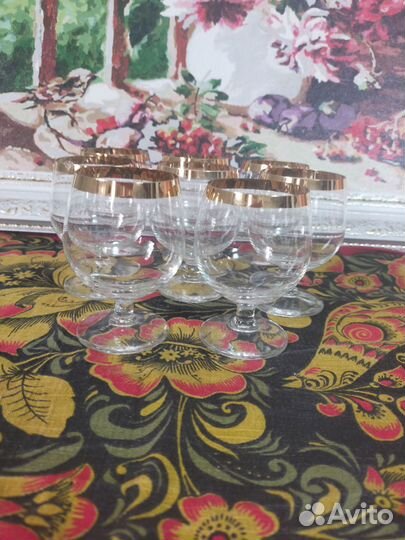 Фужеры Богемия СССР для коньяка