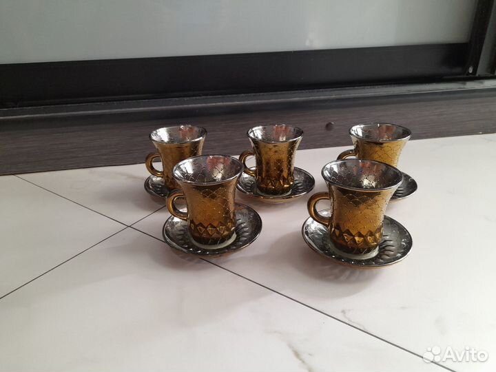 Кофейный сервиз 5 персон - клеймо осз