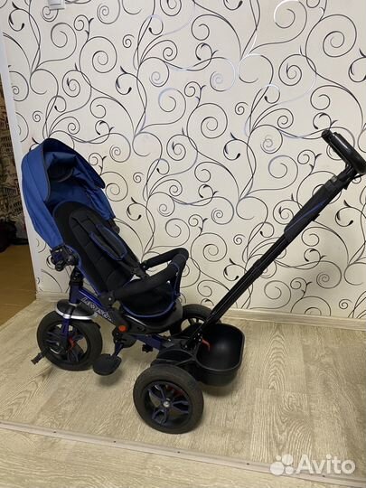 Детский велосипед трехколесный с ручкой