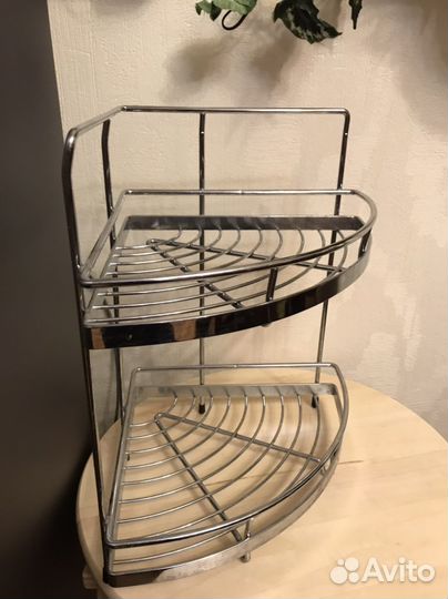 Полка угловая на рейлинг