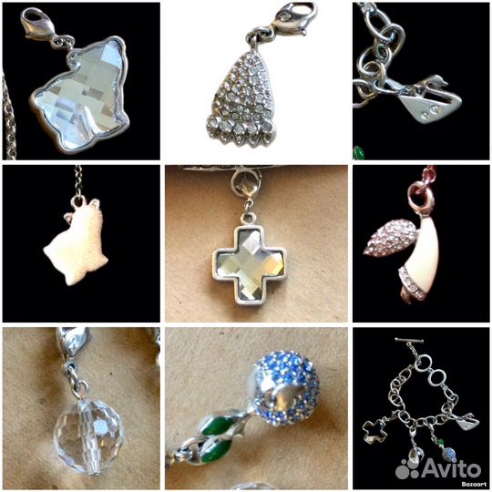 Кулоны, подвески, шармы, украшения для платка