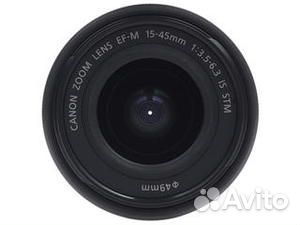 Объектив canon EF-M 15-45MM F3.5-6.3 IS STM черный
