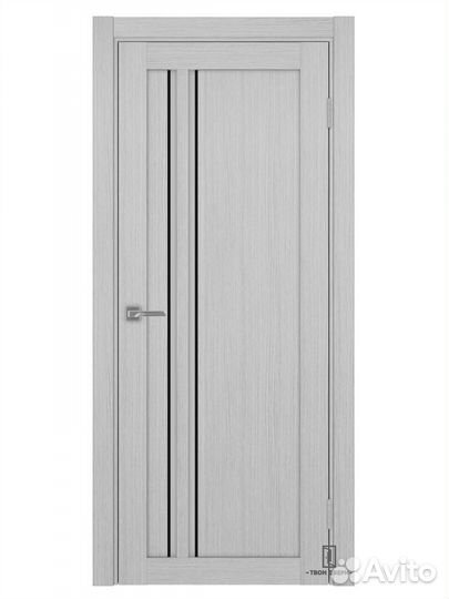 Дверь межкомнатная апс 525 (черные молдинги), ясен