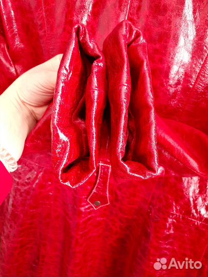 Пальто-тренч женский натуральная кожа 46-50(L)