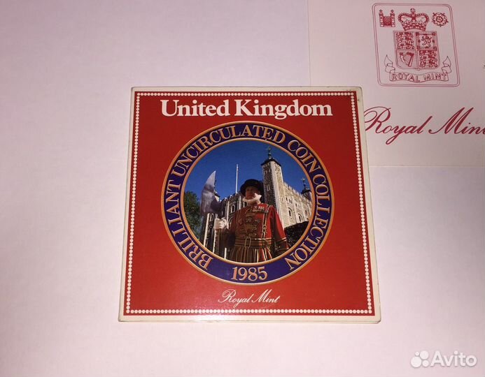United Kingdom набор монет 1985 UNC