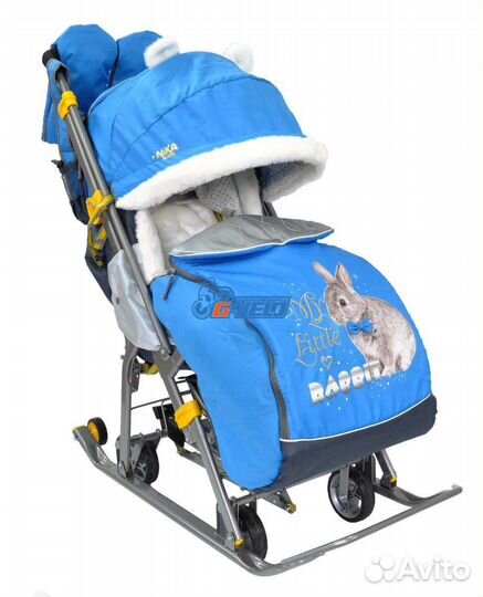 Детские санки коляска ника