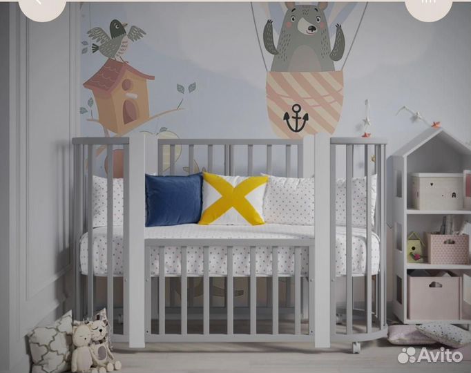 Кроватки Стандартные/ Круглые-Овальные/Трансформер