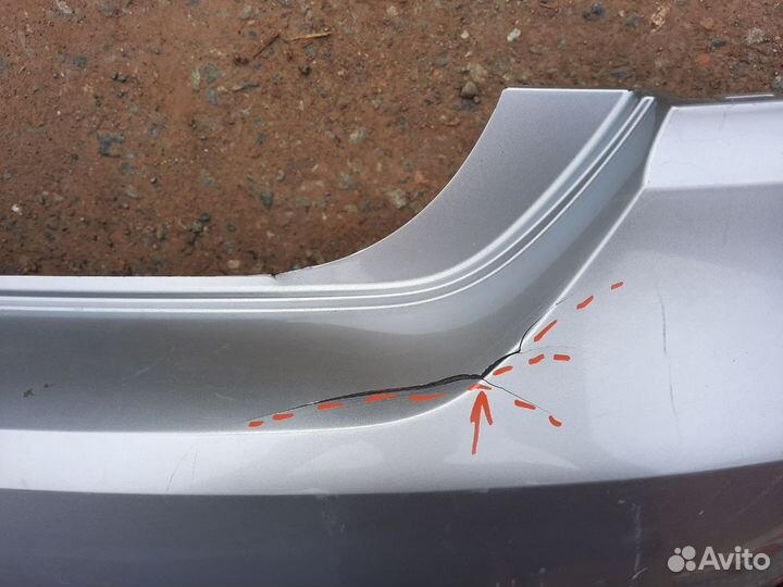 Бампер задний Volksawgen Polo Поло 2015-2019