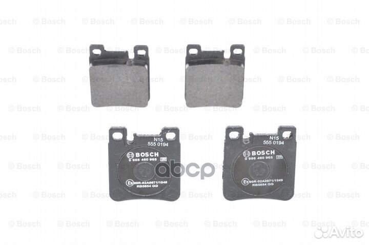Колодки торм диск MB W210 C208 0986460965 Bosch