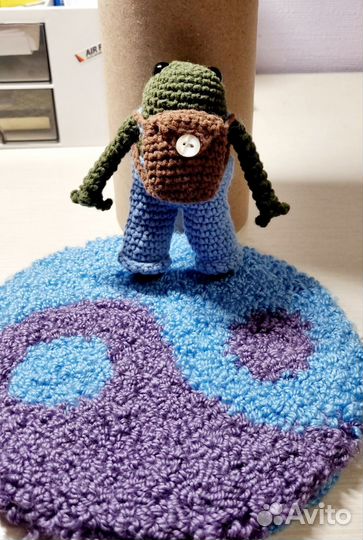 Ручная работа лягушка-путешественница