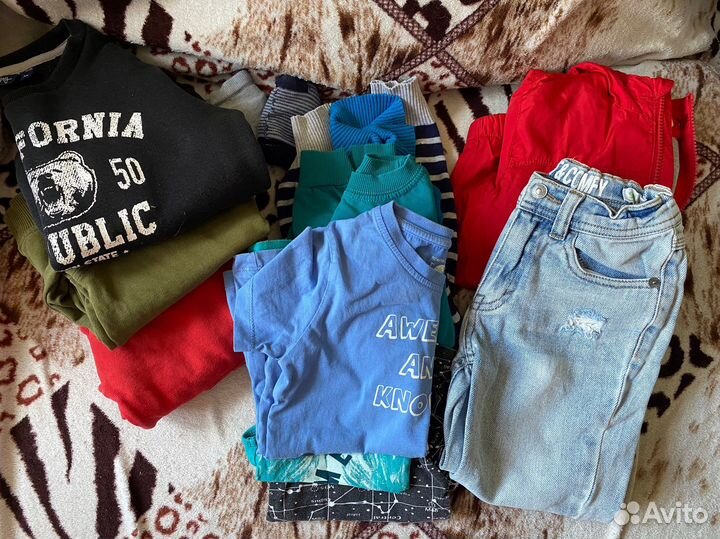 Вещи на мальчика пакетом 110 - 116