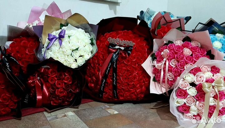 Цветы мыльные и живые