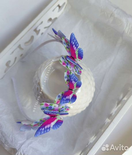 Ободок для волос ручной работы 