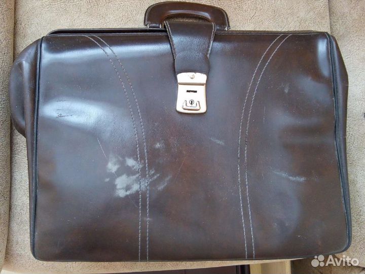 Саквояж Мужской кожаный портфель