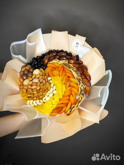 Букет-гигант с сухофруктами.подарок с сухофруктами