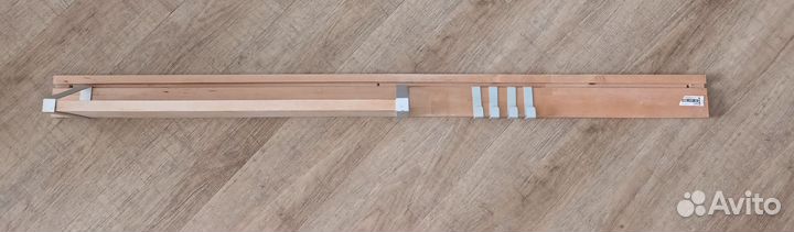 Вешалка полка/рейлинг с крючками Икея IKEA дерев