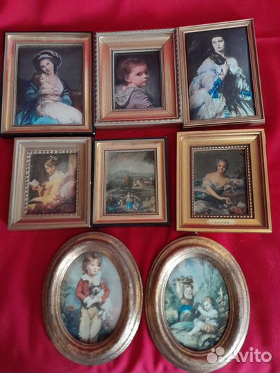 Миниатюрные картины в стиле шелкографии