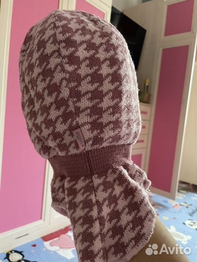 Шапка шлем зимняя для девочки