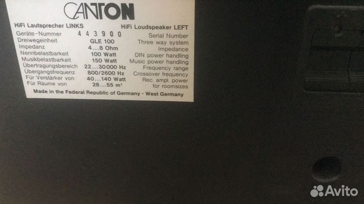 Колонки Canton gle 100