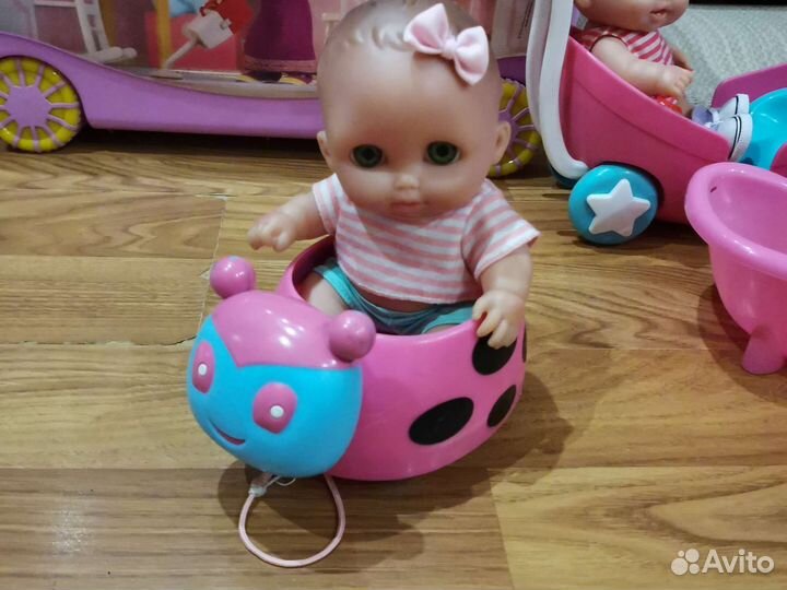 Пупс Js Toys коляска лот