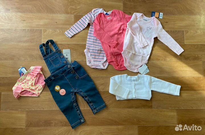 Новые вещи на девочку на 6-12мес размер 74