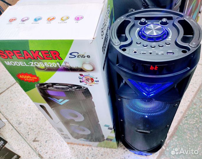 Большая блютуз колонка ZQS-6201