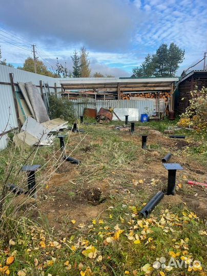 Свая винтовая с монтажом