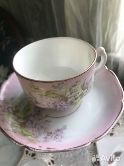 Антикварная чайная пара Гарднер (Кузнецов )