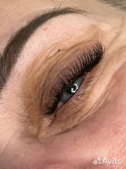 Наращивание ресниц модель на дому