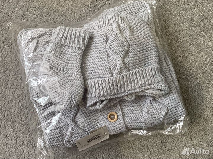 Вязаный комбинезон 56-62