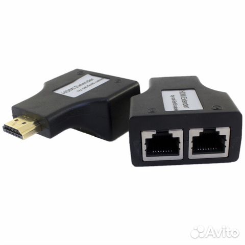 Адаптер hdmi по витой паре RJ45 LAN комплект 2 шт