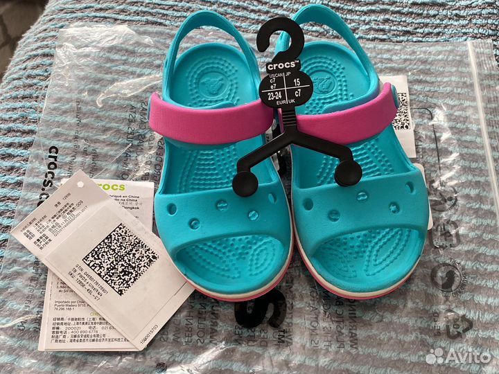 Сандалии crocs c7 для девочки