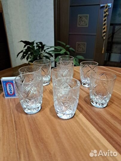 Хрустальные стопки, рюмки, стаканы СССР