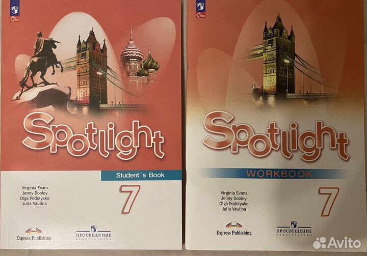 Учебник и рабочая тетрадь английский язык 7 класс