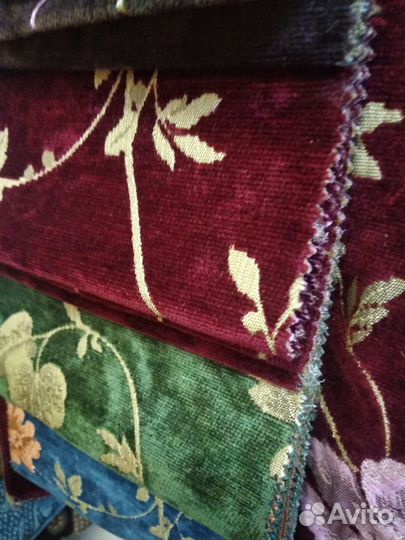 Ткань мебельная образцы на вешалках палетках печв