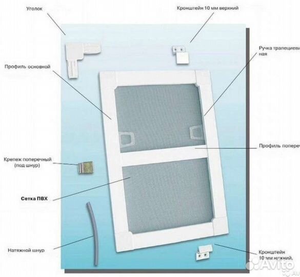 Рем набор для москитной сетки