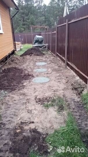 Септик из бетона колец под ключ