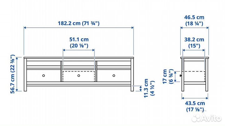 Тумба под телевизор икеа хемнэс