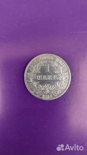 Монета серебро 1 марка 1914 год и 1937 Германия