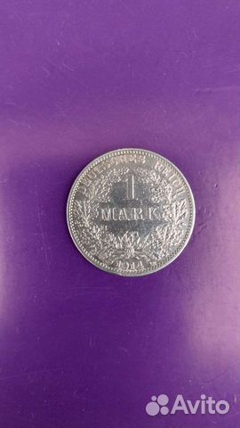 Монета серебро 1 марка 1914 год и 1937 Германия