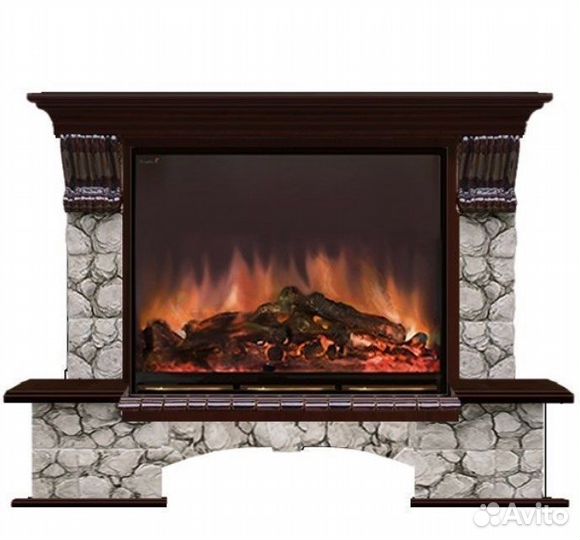 Электрокамин Glenrich Бостон К Карелия 33 Arte 33