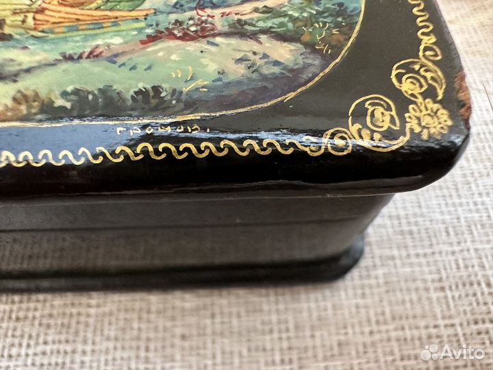 Шкатулка генерал Топтыгин Мстера Громов винтаж