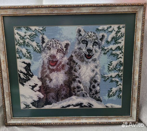 Картина вышитая крестом ручная работа