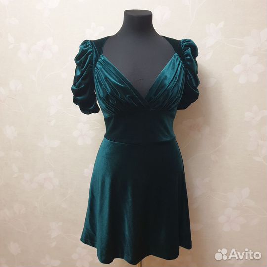 Бархатное вечернее платье